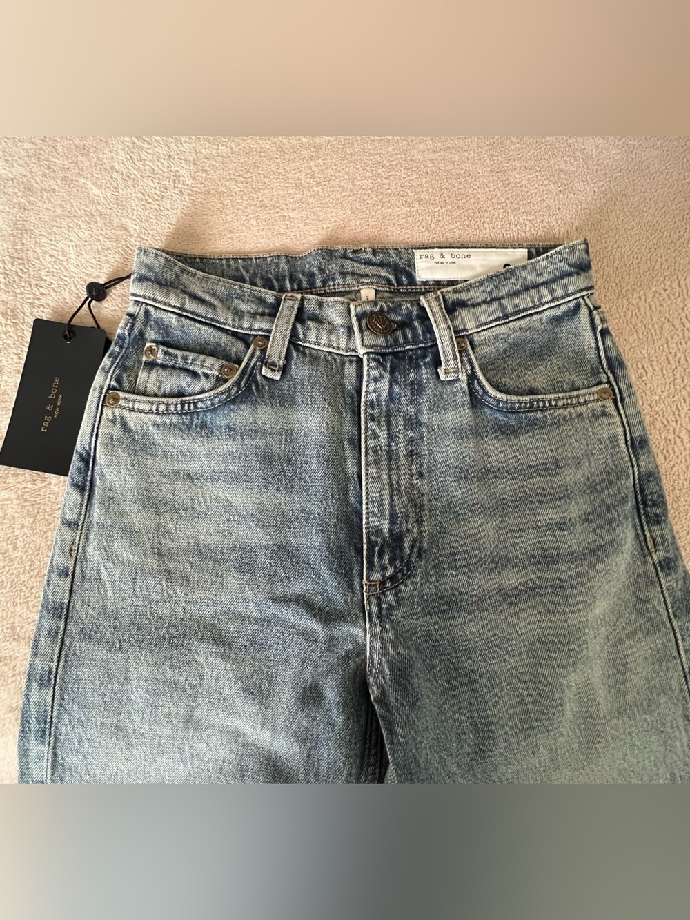 NWT rag & bone The Harlow Mid-Rise Ankle Straight Jeans - Picture 3 of 12